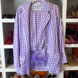 SLEEPER pajama set with feathers